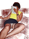 Leyendo una revista porno  Reading a porn magazine  (1/10)