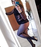 Girls in tights  fishnet and nylon (8/35)