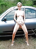 Nude_women_with_shaved_pussies _pissing_and_cars (3/3)