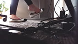 Co-Worker Shoeplay Dangle_ Heel Pop_ Crush (20/39)