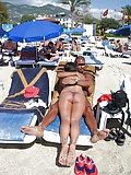 Turkish Beach Tourist Girls Topless Thong Bikini (15)