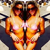 Melissa Hardbody Stripper Cock Hardening PInk String Bikini (12)
