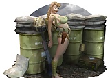 Women in Military Uniform - WWII Big Boob Action (3/22)