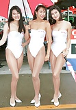 Freds Sexy Race Queens in White One Piece Outfits (19)