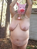 FAT_Wife_PIG_Mask_Outside_Tied_UP_for_USE (3/8)