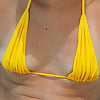 Aliexpress_slut_Alla_ slut_on_public_beach_in_yellow_bikini  (3/16)