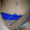 My wife in blue knickers and tights    (24/34)