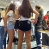 Candid voyeur hot teen crew shopping tight shorts (10/23)