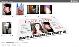 Fake News - Man falls pregnant on xhamster (2)